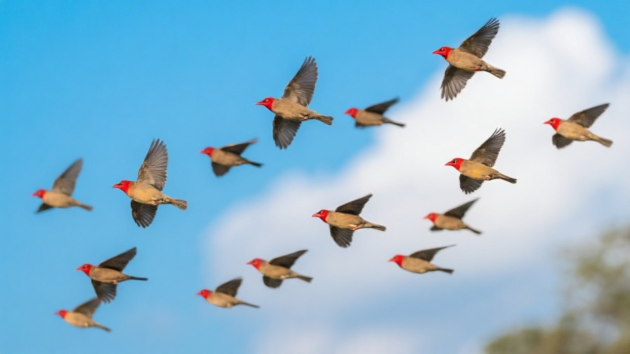 Quelea (Red-billed) in natural habitat