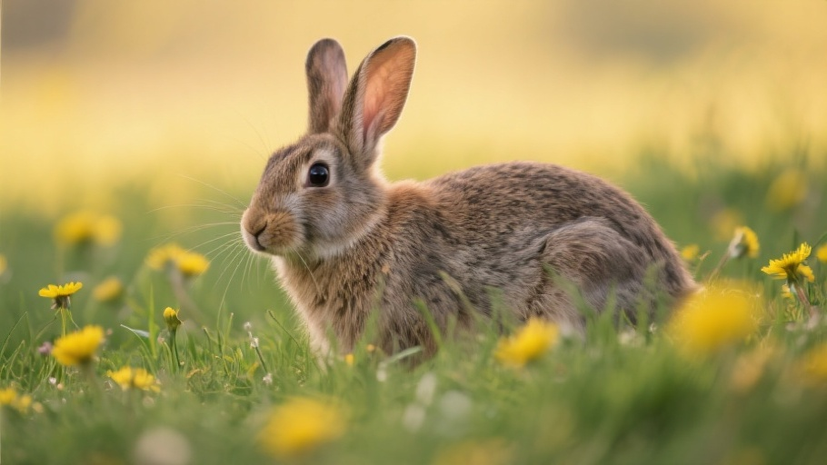 Rabbit (European) in natural habitat