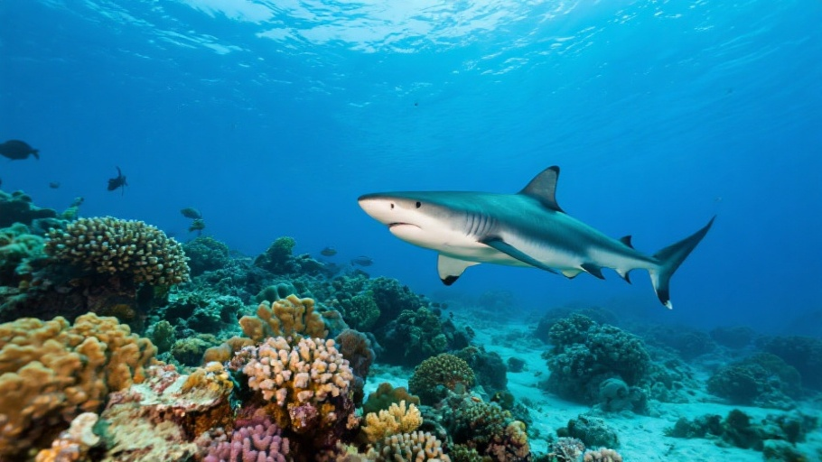 Reef (Caribbean Shark) in natural habitat