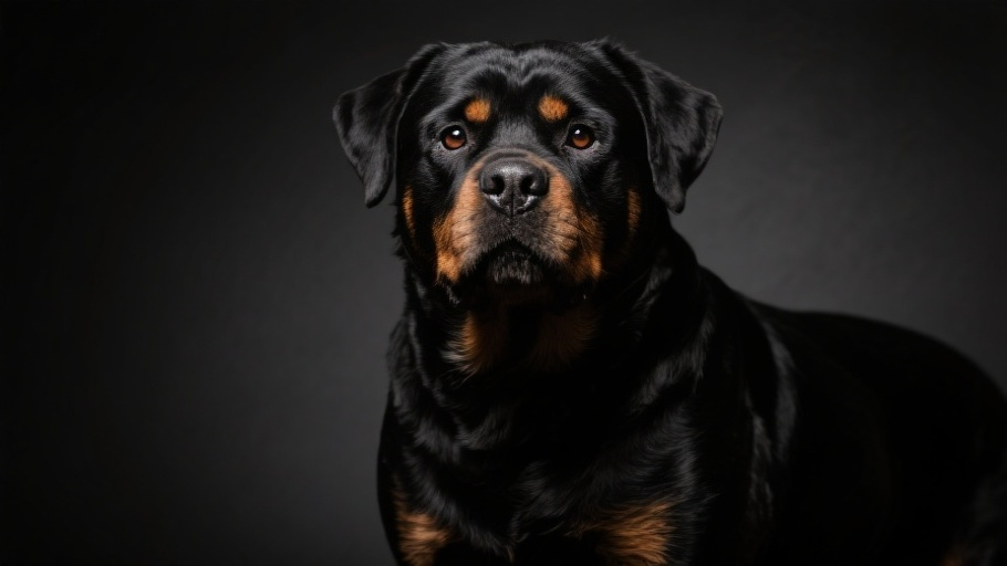 Rottweiler in natural habitat