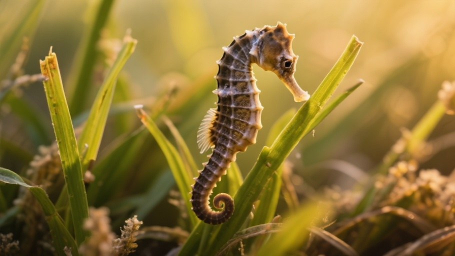 Seahorse (Common) in natural habitat