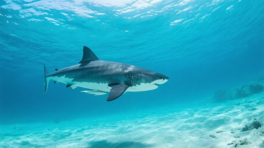 Shark (Great White) in natural habitat