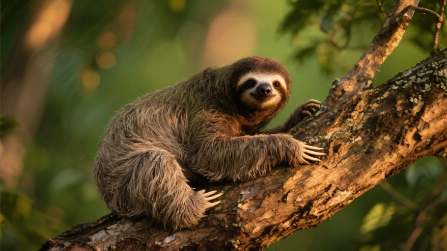 Sloth (Three-toed) in natural habitat