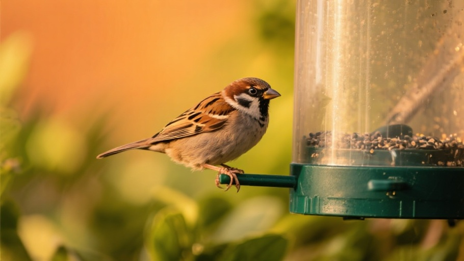Sparrow (House) in natural habitat
