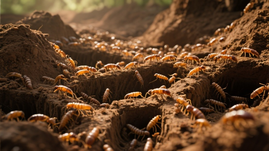 Termite (Subterranean) in natural habitat