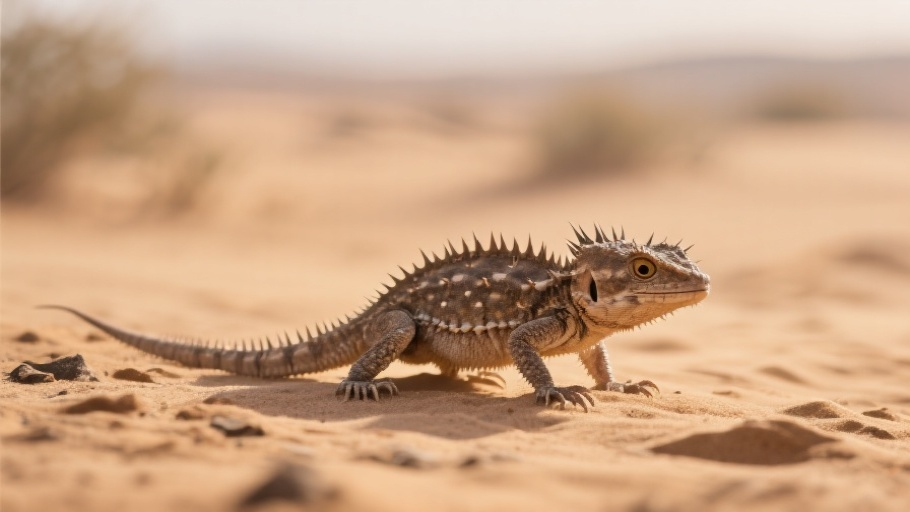 Thorny Devil in natural habitat