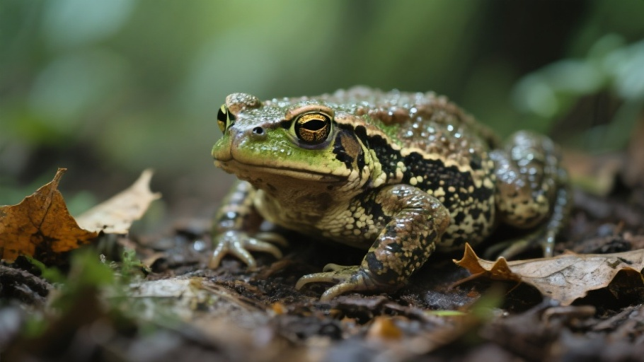 Toad (American) in natural habitat