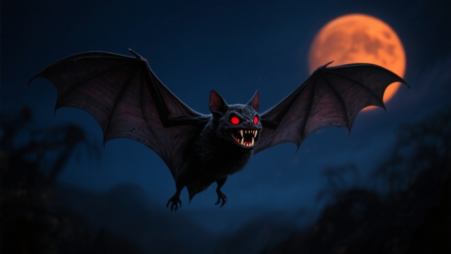 Vampire (Common Bat) in natural habitat