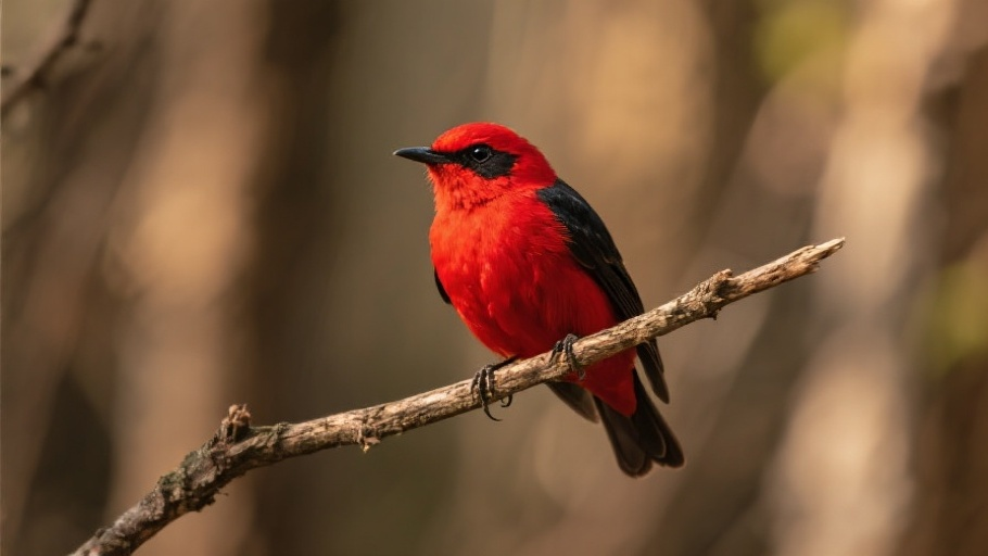 Vermilion Flycatcher in natural habitat