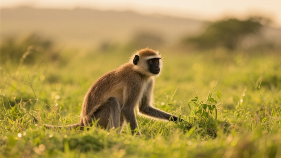 Vervet Monkey in natural habitat
