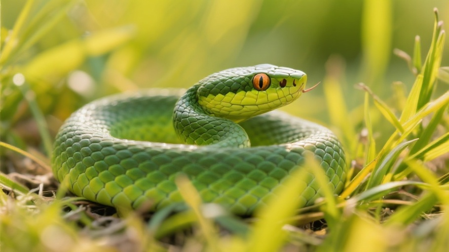 Viper (Russell's) in natural habitat