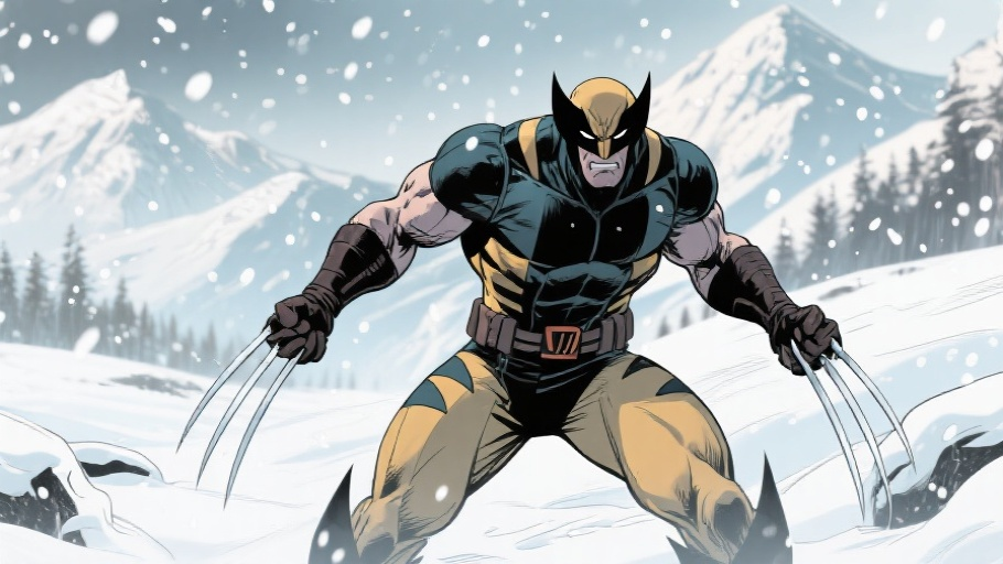 Wolverine in natural habitat