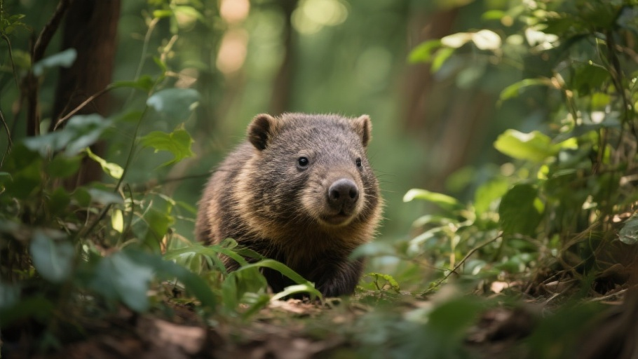 Wombat (Common) in natural habitat