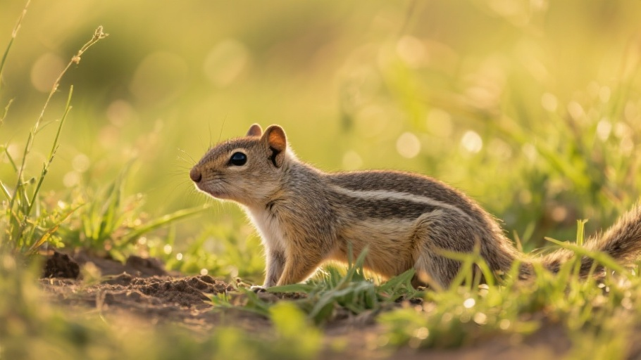 Xerus (African Ground Squirrel) in natural habitat