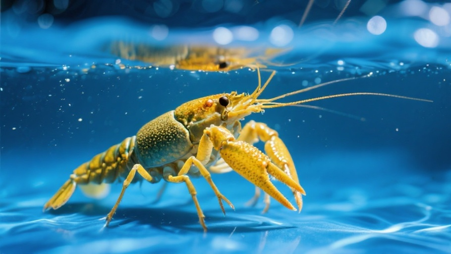 Yabby in natural habitat