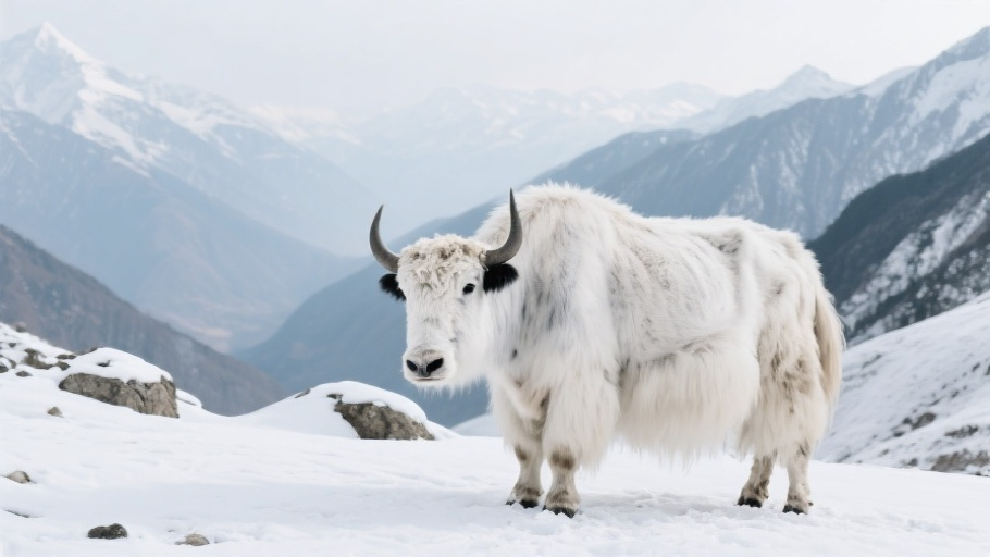 Yak (Domestic) in natural habitat