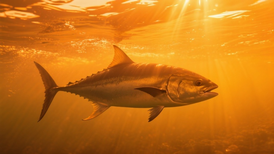Yellowfin Tuna in natural habitat