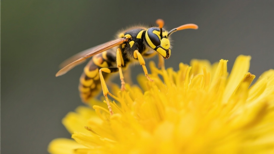 Yellowjacket in natural habitat