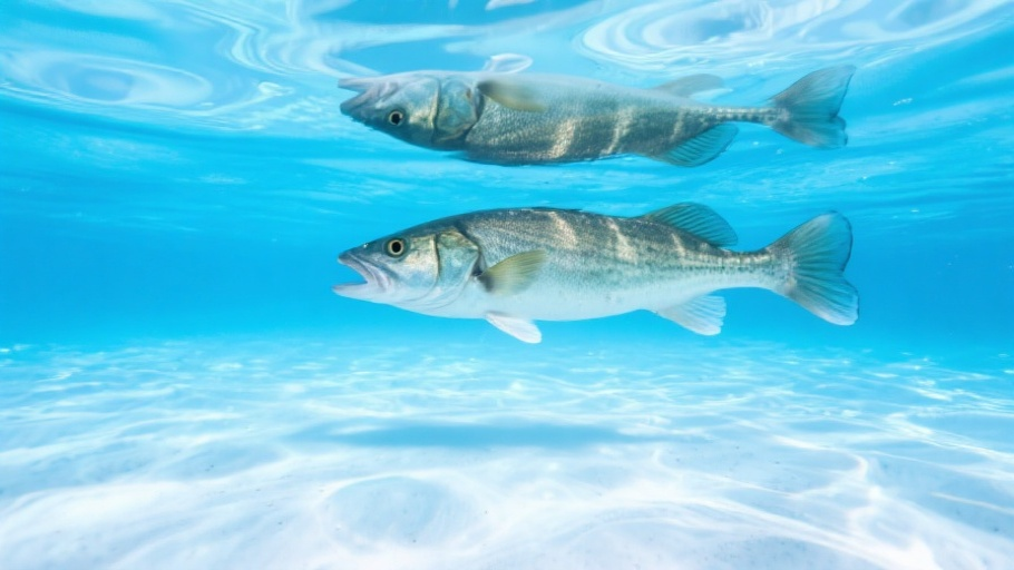 Zander in natural habitat