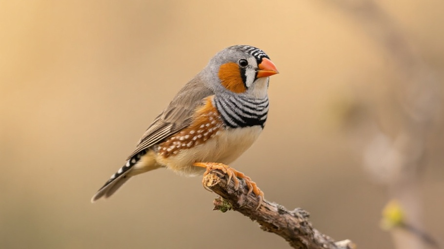 Zebra Finch in natural habitat