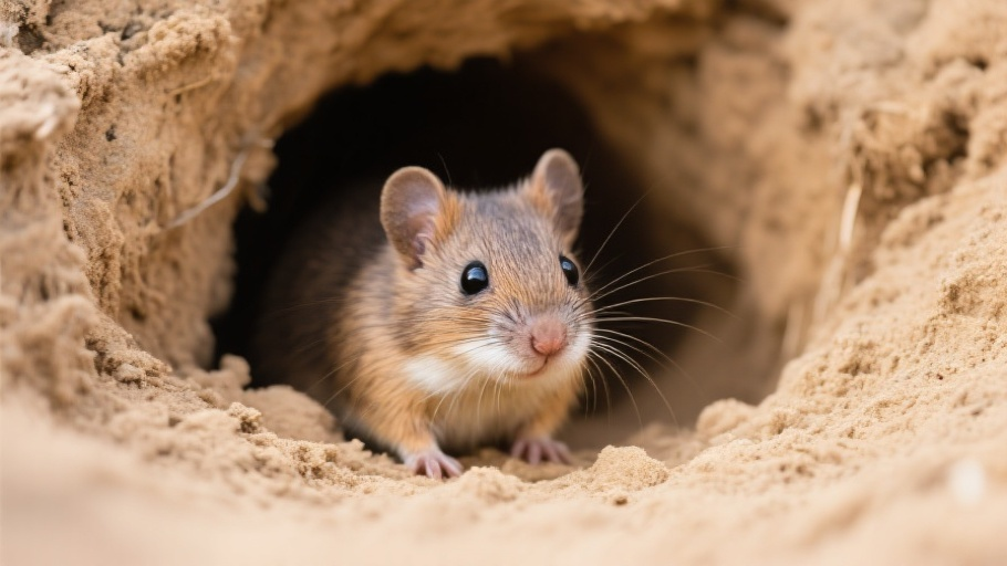 Zokor (Chinese) in natural habitat